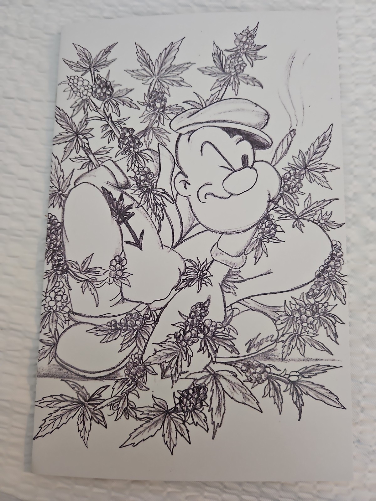 The Stoner Man Popeye Weed B&W Virgin Variant C2E2 Exclusive Sense Comics The Stoner Man Popeye Weed B&W Virgin Variant C2E2 Exclusive Sense Comics