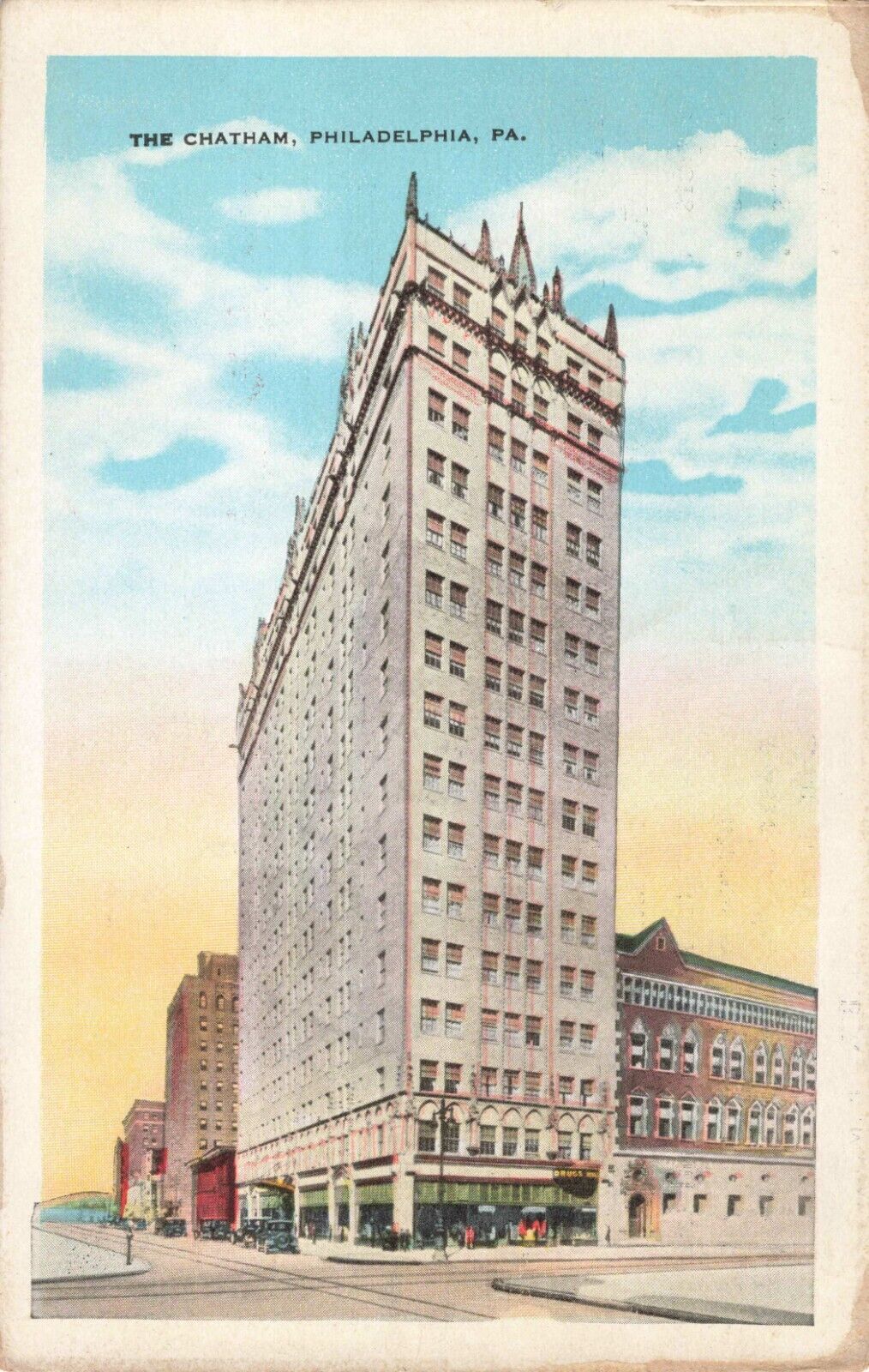 The Chatham Hotel Philadelphia Pennsylvania PA c1920 Postcard