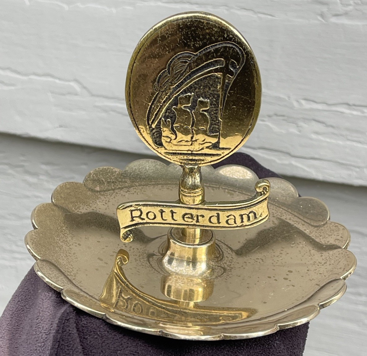 Vintage Holland America CRUISE Rotterdam V Vrass Trinket Tray 1980\'s HTF Ashtray Vintage Holland America CRUISE Rotterdam V Vrass Trinket Tray 1980\'s HTF Ashtray