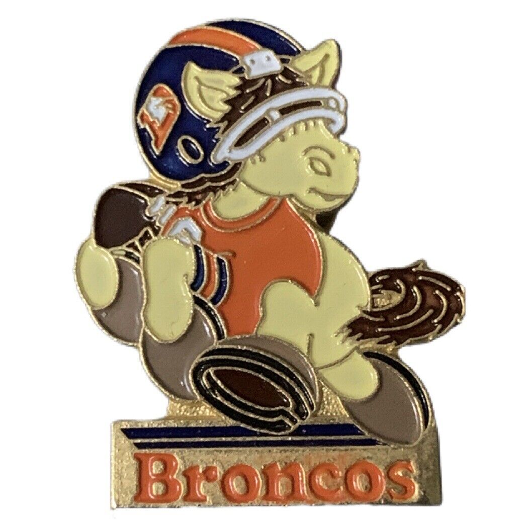 Vintage NFL Huddles Denver Broncos Mascot Souvenir Pin