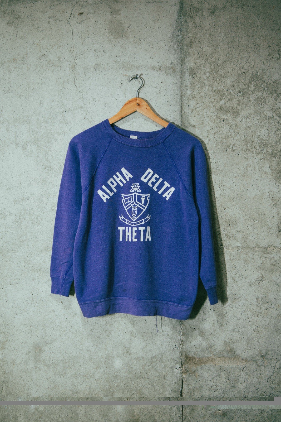 Vintage 60s 70s Alpha Delta Theta Fraternity Sweatshirt M Artex Raglan Purple Vintage 60s 70s Alpha Delta Theta Fraternity Sweatshirt M Artex Raglan Purple