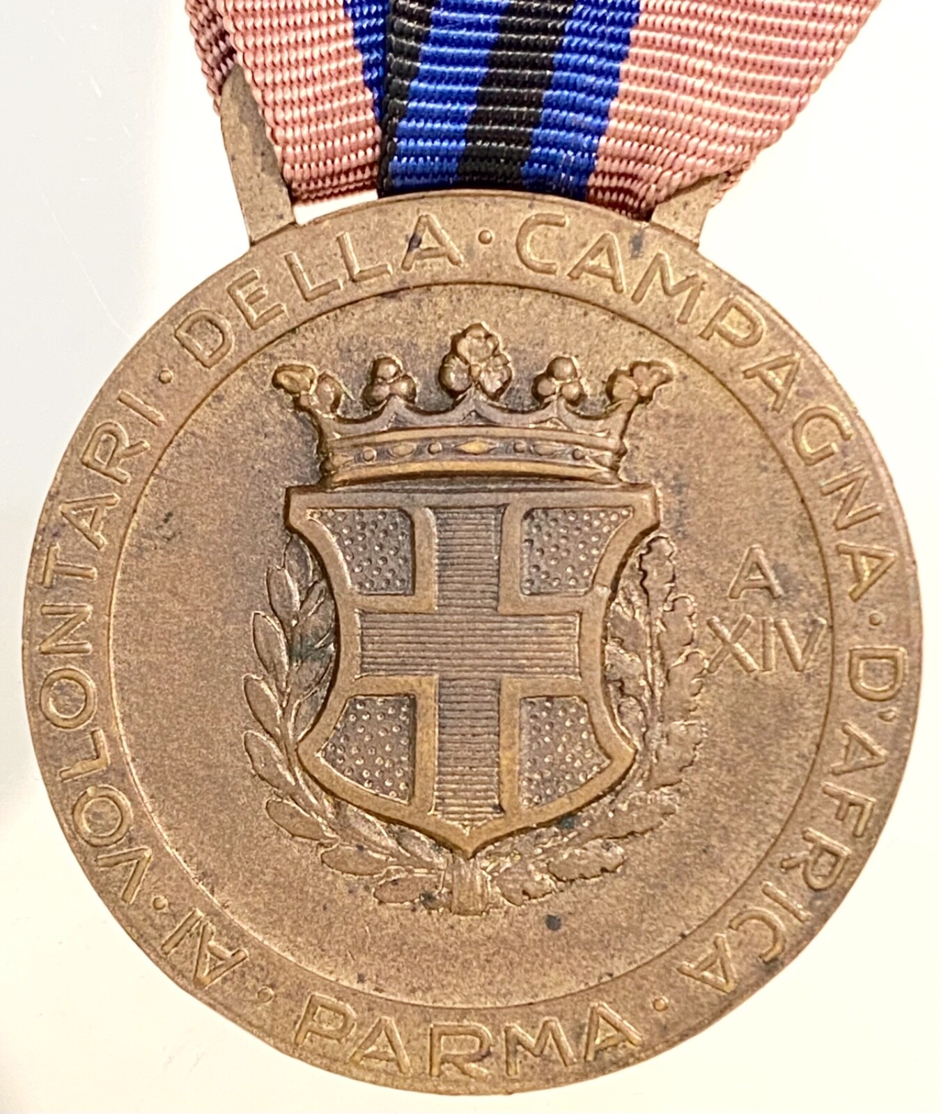 PARMA AI VOLONTARI DELLA CAMPAGNA D’AFRICA MEDAGLIA CC.NN. MVSN VENTENNIO