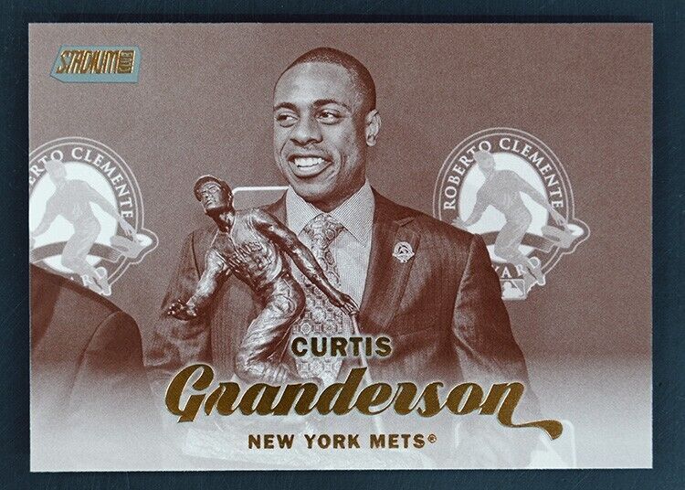 2017 Topps Stadium Club #297 Curtis Granderson Sepia Parallel New York Mets