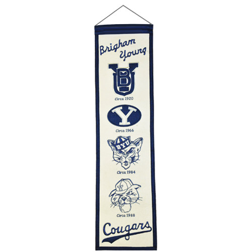 Brigham Young BYU Cougars Heritage Banner Brigham Young BYU Cougars Heritage Banner