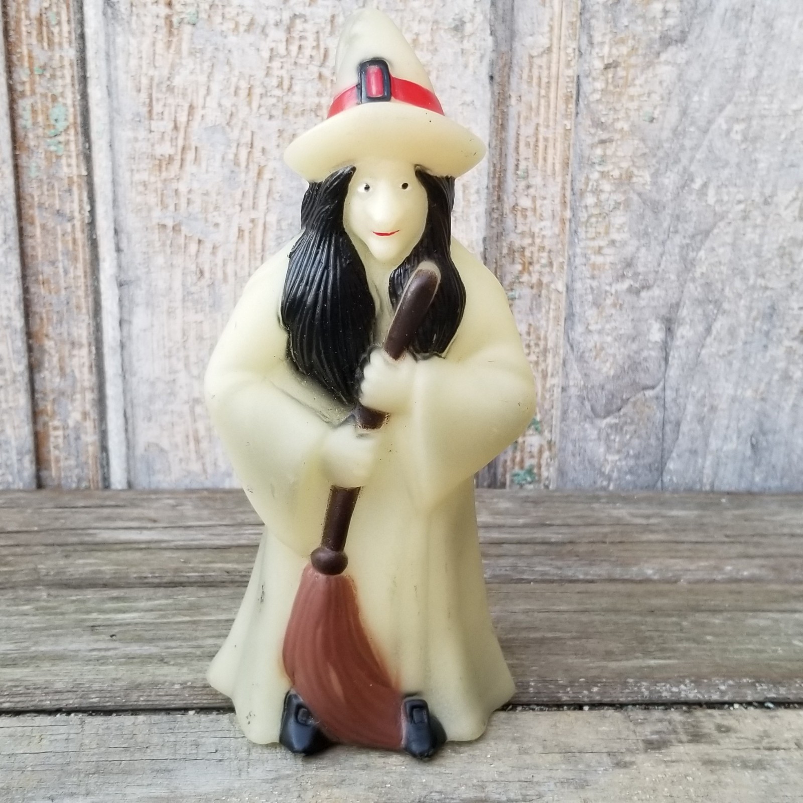 Vintage Topstone Witch Glow in Dark Vinyl Coin Bank 7\