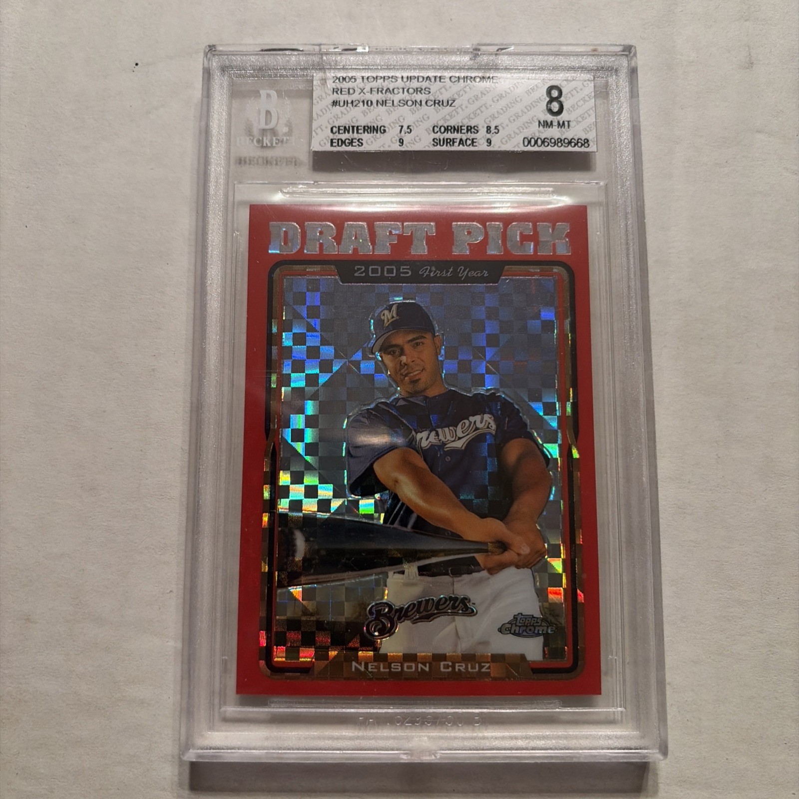2005 Topps Chrome Update & Highlights Red X-Fractor 55/65 Nelson Cruz #UH210 uk2 2005 Topps Chrome Update & Highlights Red X-Fractor 55/65 Nelson Cruz #UH210 uk2