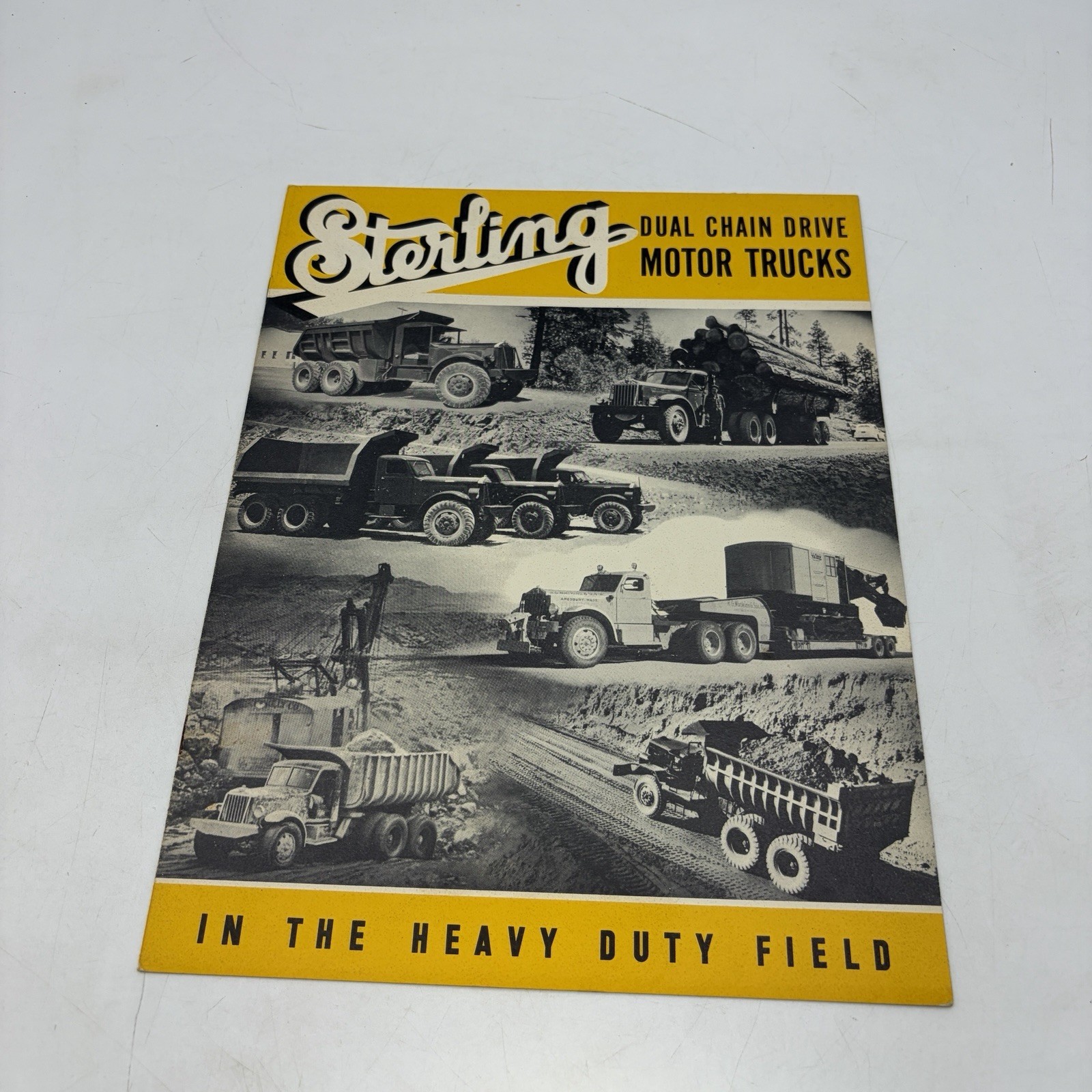 1941 Sterling Dual Chain Drive Motor Trucks Heavy Duty Sales Brochure HCS235