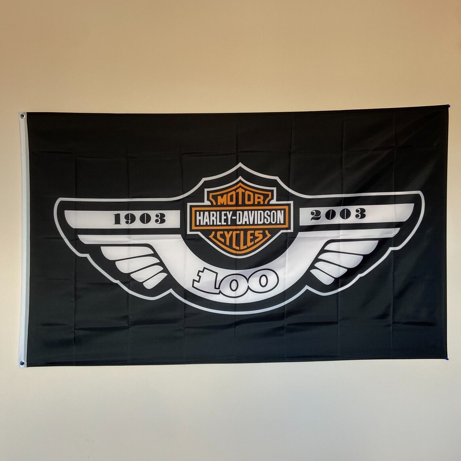 Premium Flag Harley Davidson Motorcycle 3x5 ft Banner Since 1903 Garage Sign