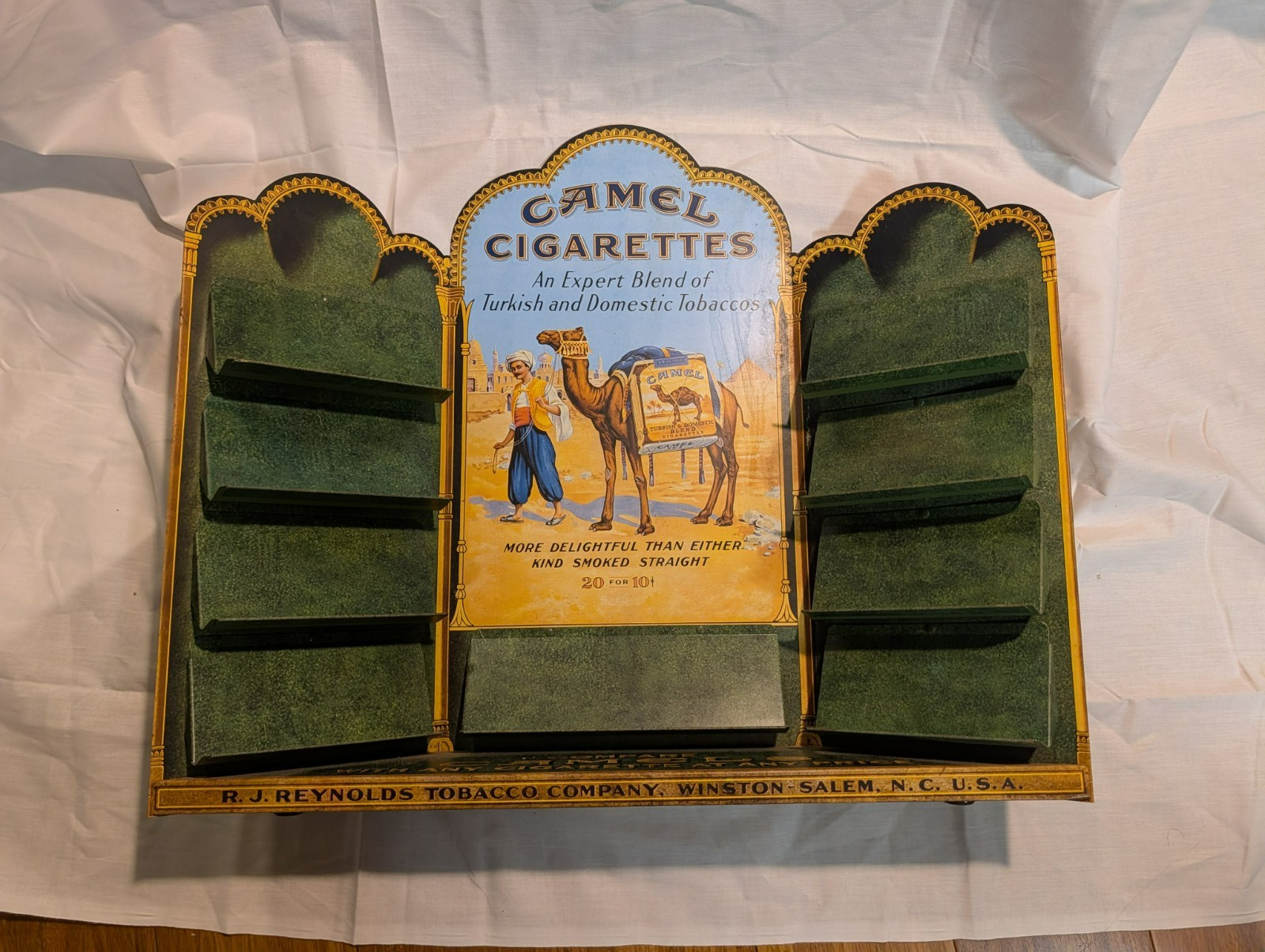 Vintage Camel Metal Collectible Advertising Cigarette Display Litho RJ Reynolds Vintage Camel Metal Collectible Advertising Cigarette Display Litho RJ Reynolds