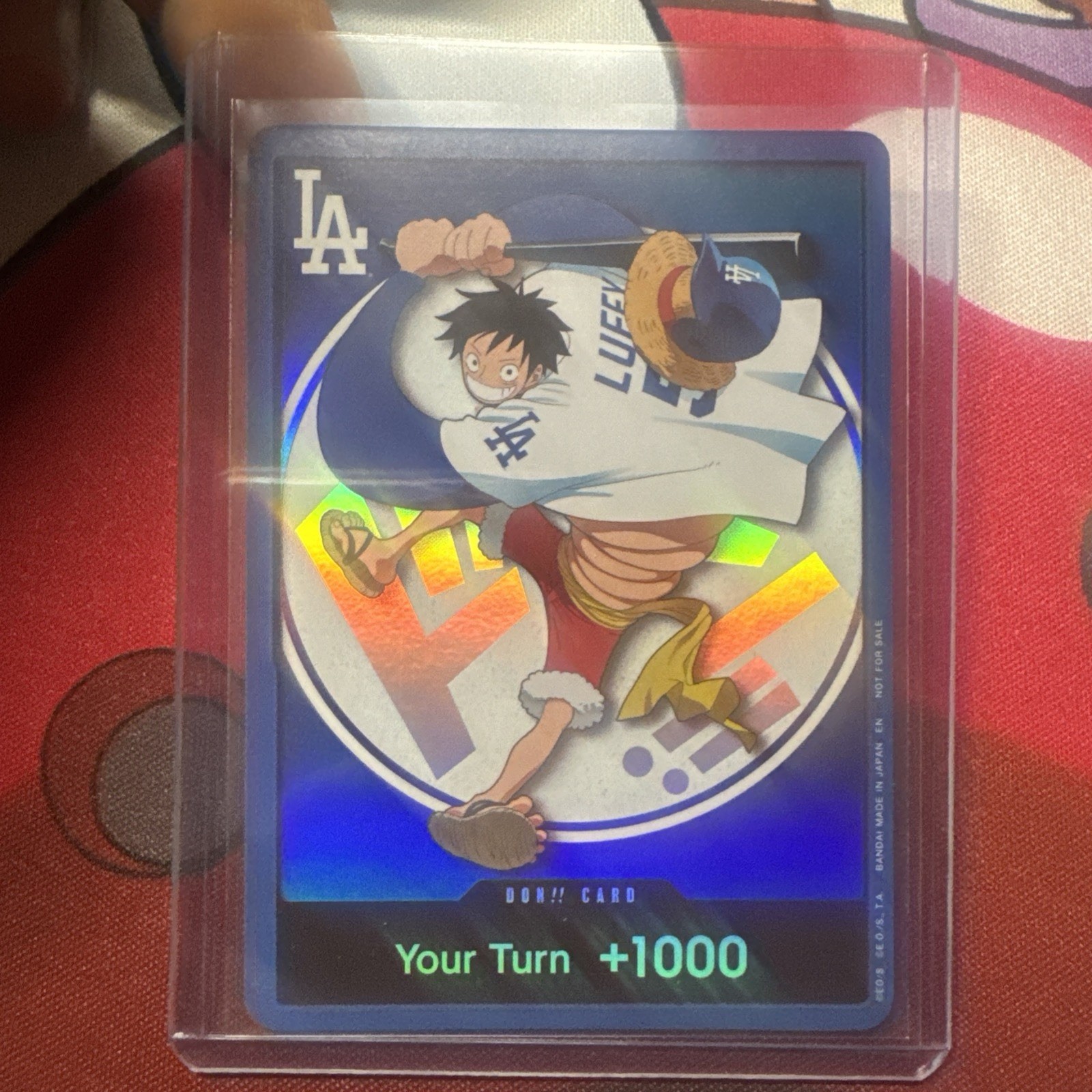 2026 ONE PIECE LOS ANGELES DODGERS MONKEY D LUFFY DON CARD PROMO 7/2/26 2026 ONE PIECE LOS ANGELES DODGERS MONKEY D LUFFY DON CARD PROMO 7/2/26