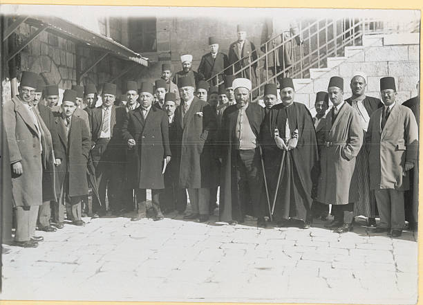 Prince Mohammad Ali Pascha, Stands Proudly With Egyptian Delegates A - Old Photo