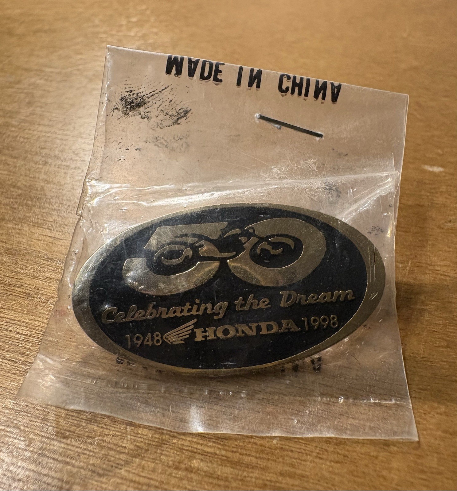 VTG Honda Motorcycles Pin NEW 50th Anniversary Celebrating the Dream 1948-1998 VTG Honda Motorcycles Pin NEW 50th Anniversary Celebrating the Dream 1948-1998