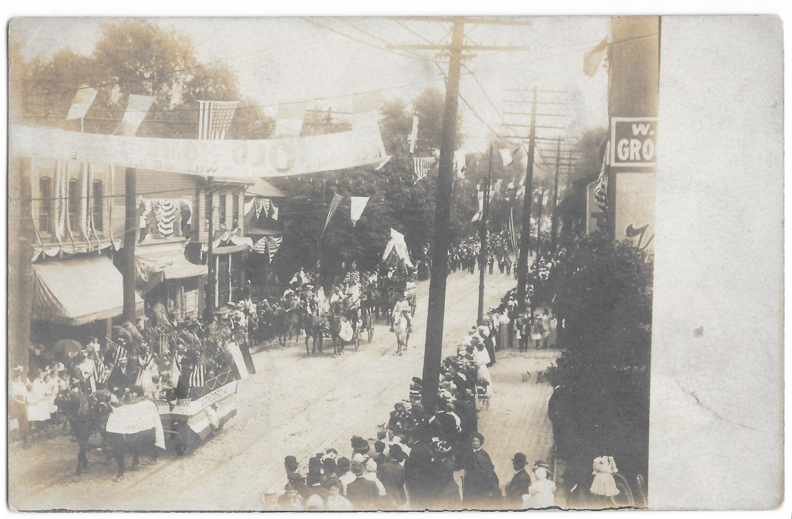 Carnegie PA 1912 Parade RPPC Decorated Street Allegheny Real Photo Postcard Carnegie PA 1912 Parade RPPC Decorated Street Allegheny Real Photo Postcard