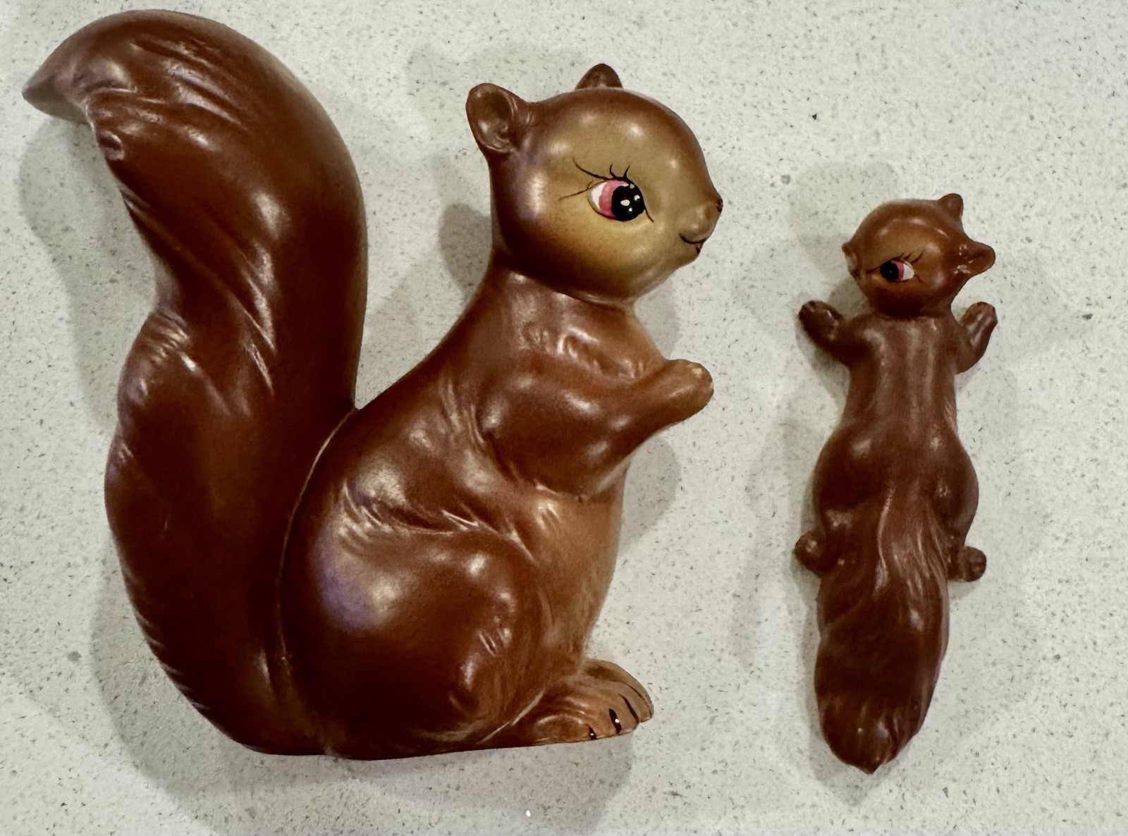 VTG MCM Japan Ceramic Squirrel Family Figurines Hanging Wall Decor Mid Century VTG MCM Japan Ceramic Squirrel Family Figurines Hanging Wall Decor Mid Century