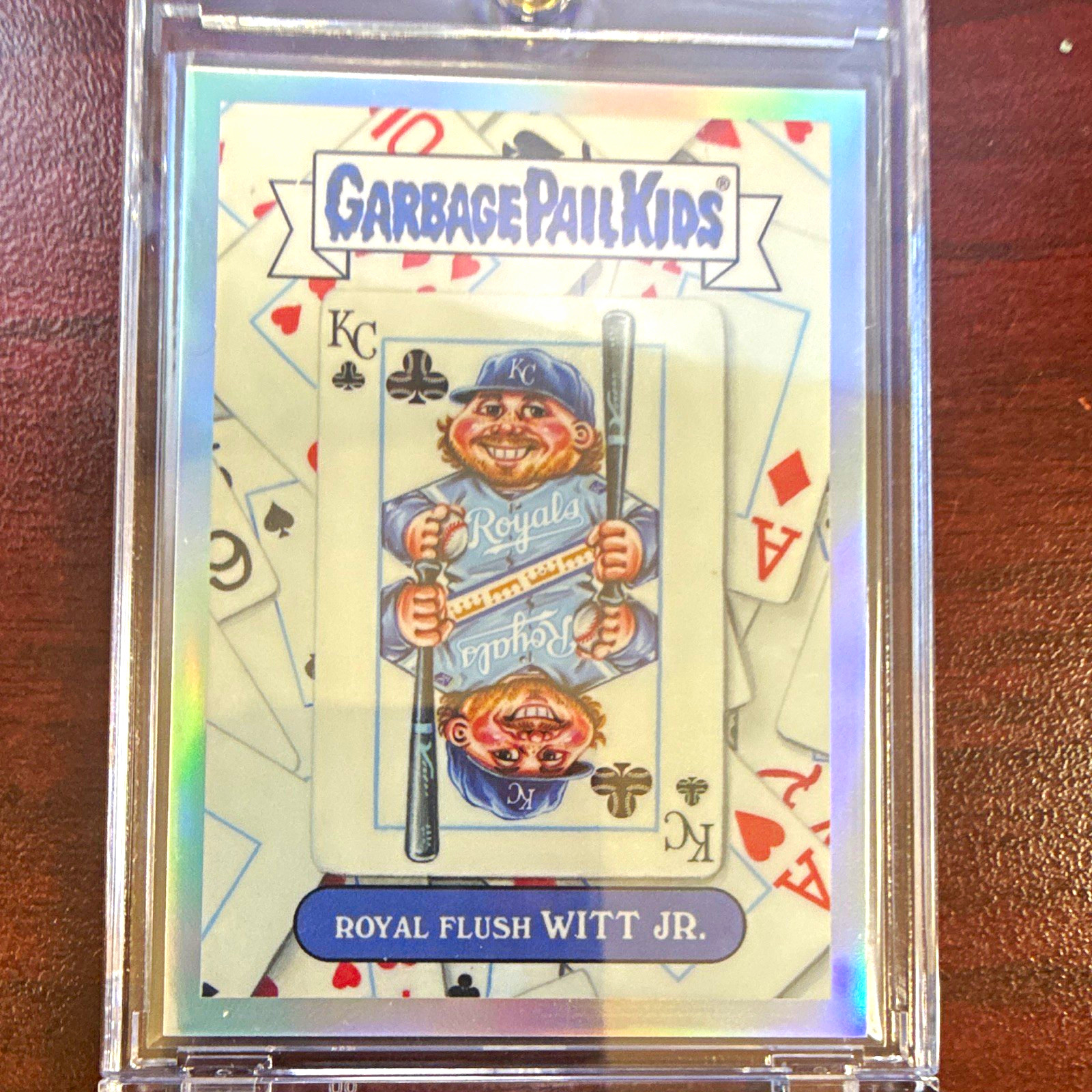 Topps Garbage Pail Kids Chrome 2026 Royal Flush Witt Jr. GPK-4 Bobby Witt Jr. Topps Garbage Pail Kids Chrome 2026 Royal Flush Witt Jr. GPK-4 Bobby Witt Jr.