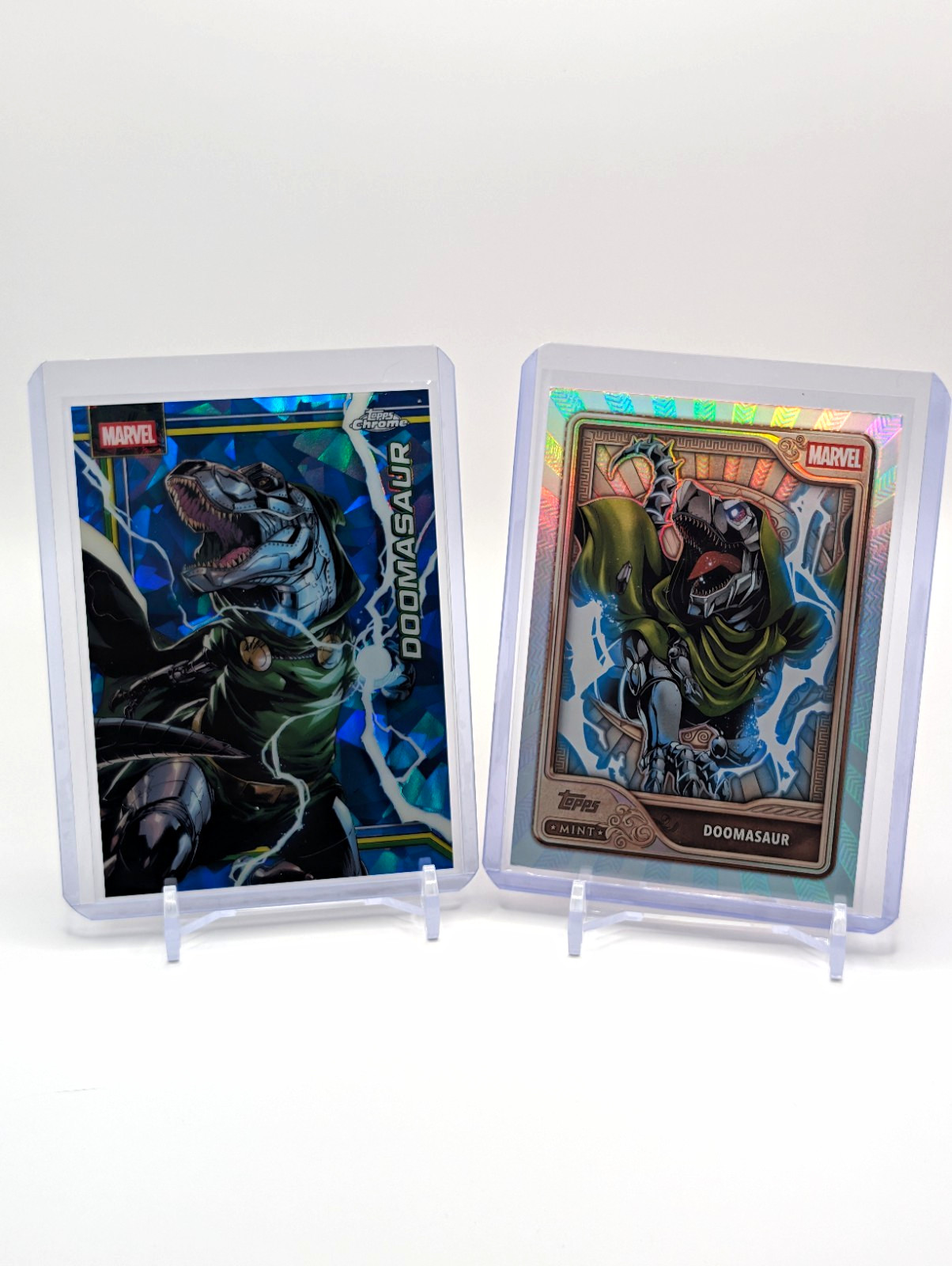 Topps Marvel Sapphire 2026 Doomasaur 031 + Topps Marvel Mint 2026 Doomasaur 39 Topps Marvel Sapphire 2026 Doomasaur 031 + Topps Marvel Mint 2026 Doomasaur 39