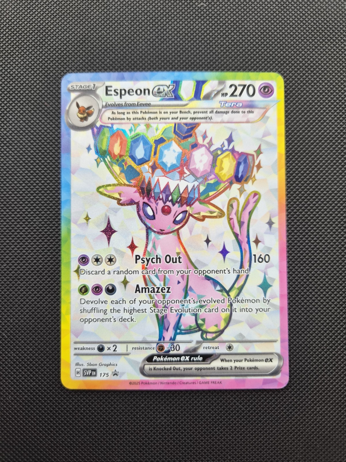 Espeon ex - SVP 175 Scarlet & Violet Promo Prismatic Evolutions - Pokemon TCG Espeon ex - SVP 175 Scarlet & Violet Promo Prismatic Evolutions - Pokemon TCG