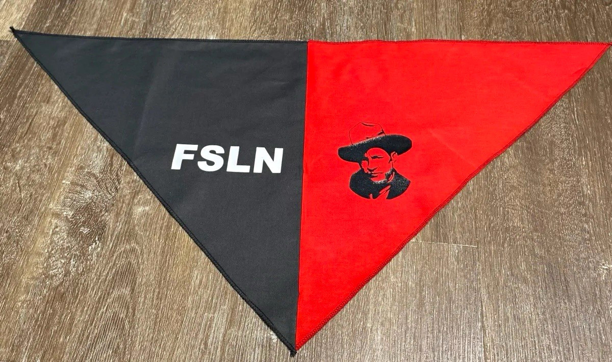Red & Black Revolutionary Neck Scarf/Bandana-FSLN-29”x14”