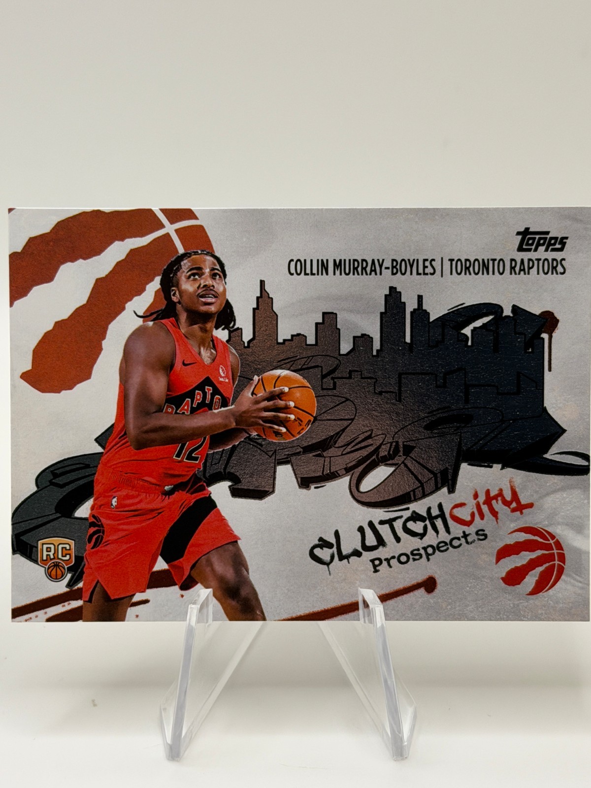 Collin Murray-Boyles Toronto Raptors 2025-26 Topps Clutch City Prospect CC-9 Collin Murray-Boyles Toronto Raptors 2025-26 Topps Clutch City Prospect CC-9