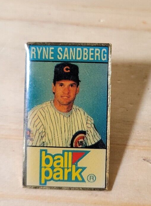 Vintage Ball Park Franks Ryan Sandberg  Chicago Cubs Baseball Pin