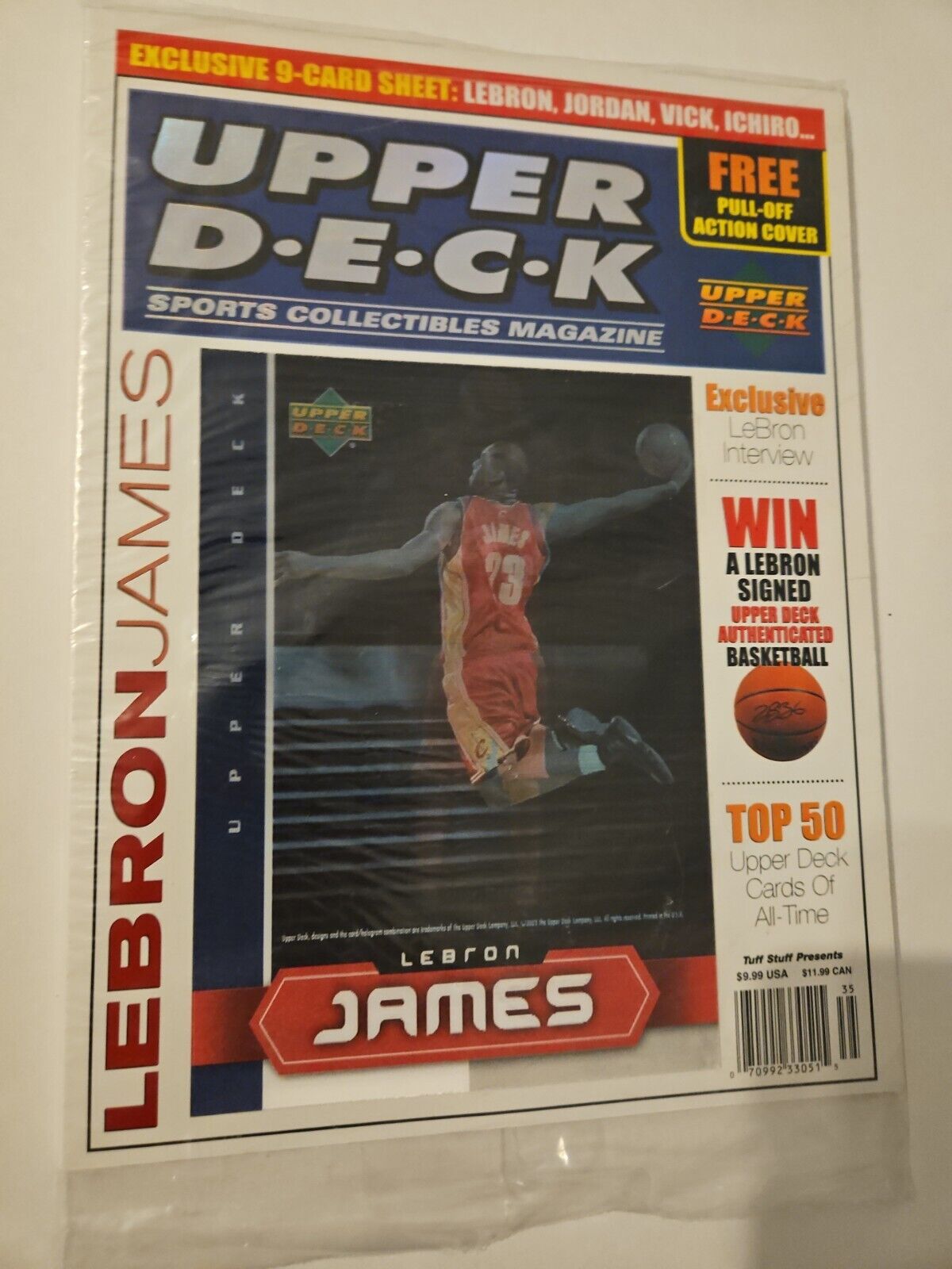 HOT~2003 UPPER DECK Sports Collectible Magazine LeBRON JAMES-factory SEALED