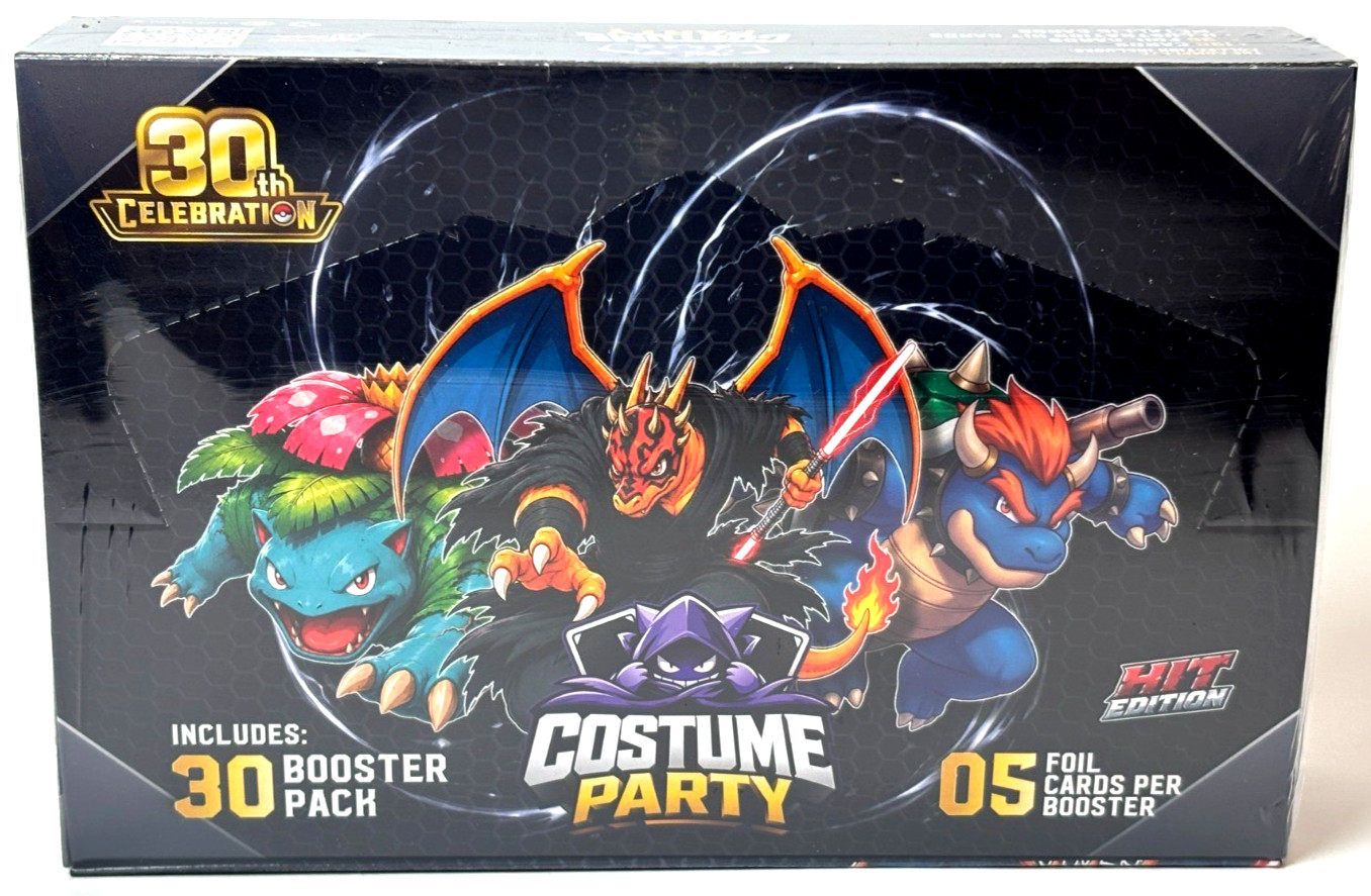 2026 BOX POKEMON COSTUME PARTY HE - 30 Packs Peru Zard Blastoise Venusaur