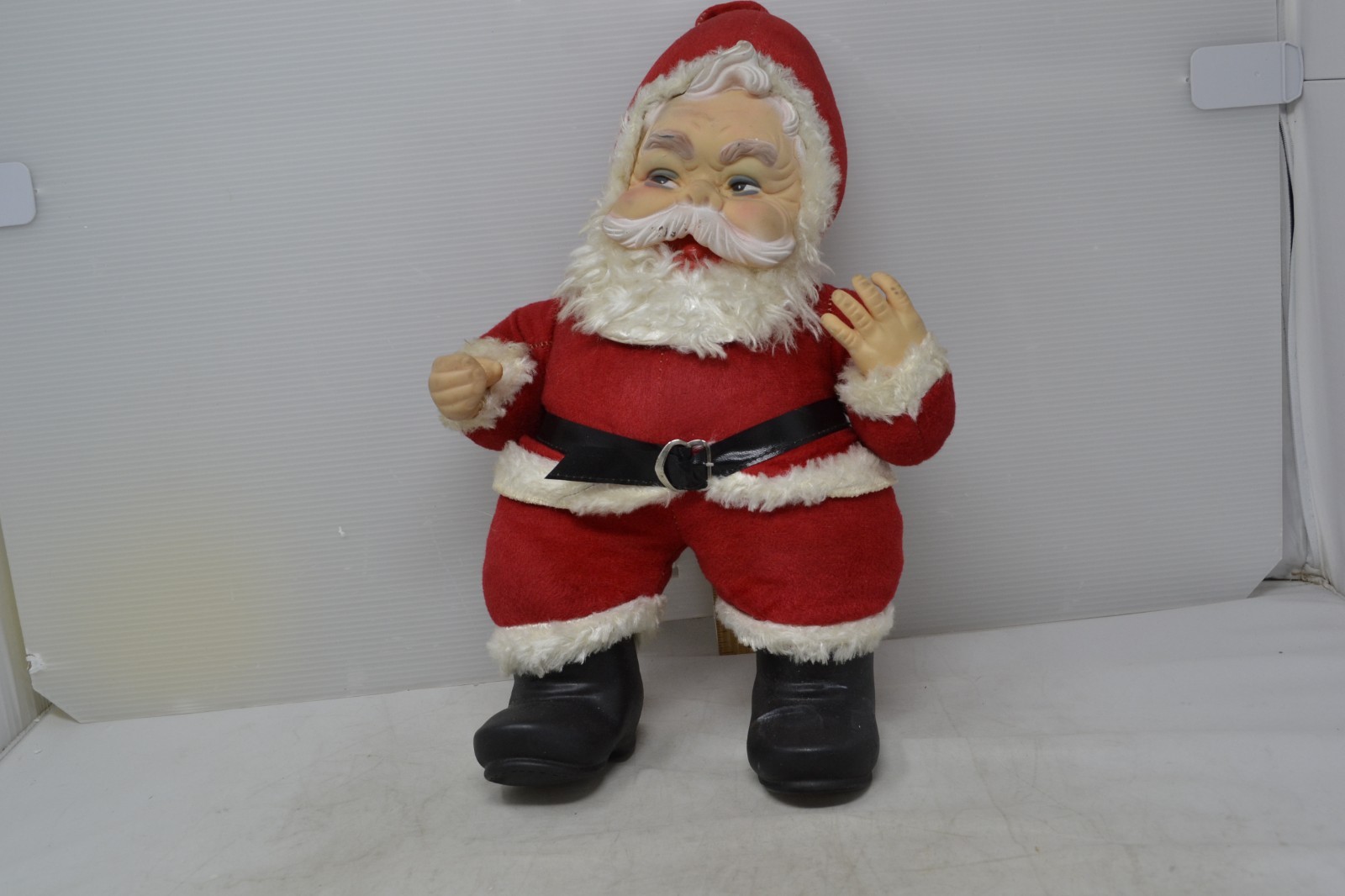 Vintage 1950s Rushton Star Company Star Coca-Cola Rubber Face Santa Claus Plush