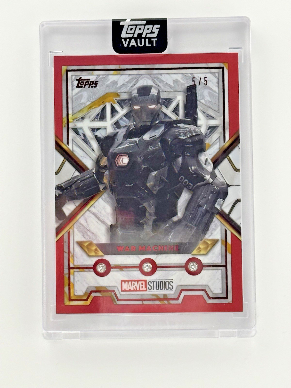 2026 Topps Marvel Vault-  War Machine- MD-21- Triple Diamond Red Parallel- #5/5