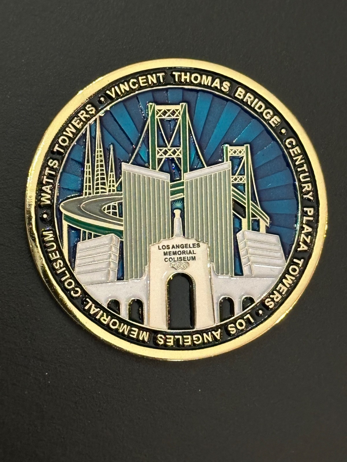 Los Angeles CA South Bureau Fire command Operations challenge coin LAFD Los Angeles CA South Bureau Fire command Operations challenge coin LAFD