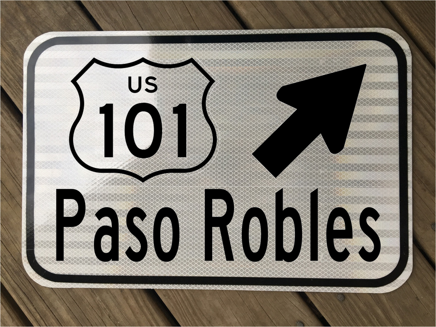 PASO ROBLES CALIFORNIA US 101 Highway road sign 12