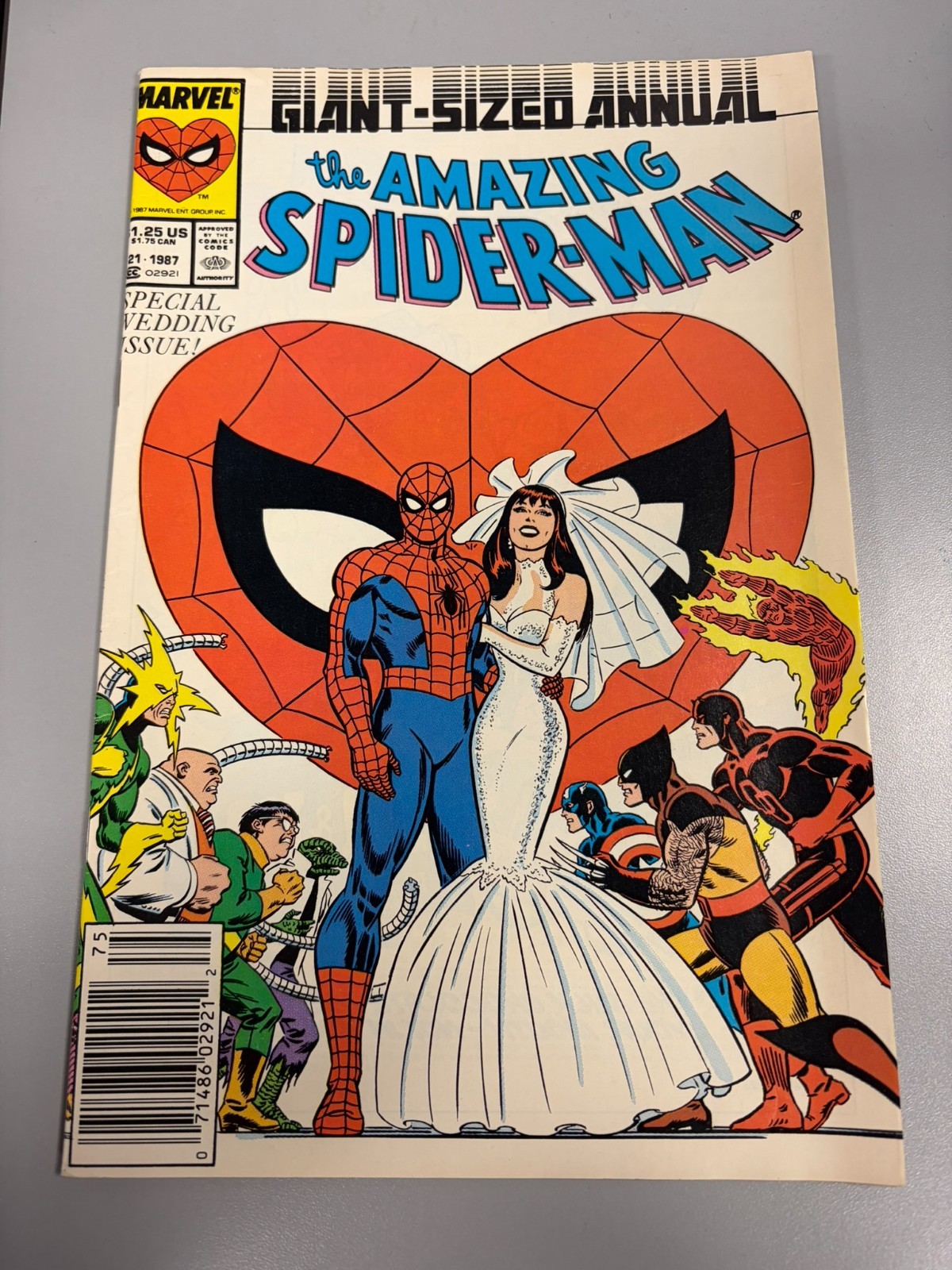 Amazing Spider-Man Annual #21 1987 Giant-Size Special Wedding Newsstand Amazing Spider-Man Annual #21 1987 Giant-Size Special Wedding Newsstand