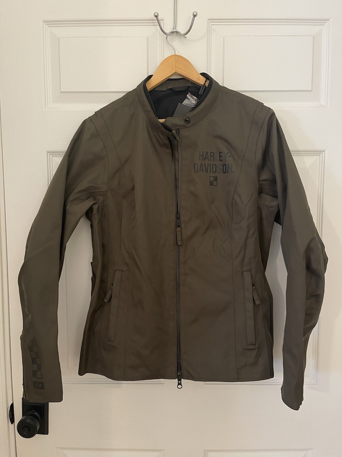 Harley Davidson New Women 2XL Dark Green Riding Jacket Waterproof 3M Scotchlife