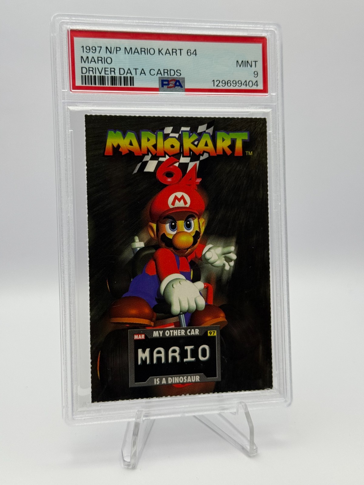 1997 Nintendo Power Mario Kart 64 Mario PSA 9 TOP POP 1997 Nintendo Power Mario Kart 64 Mario PSA 9 TOP POP