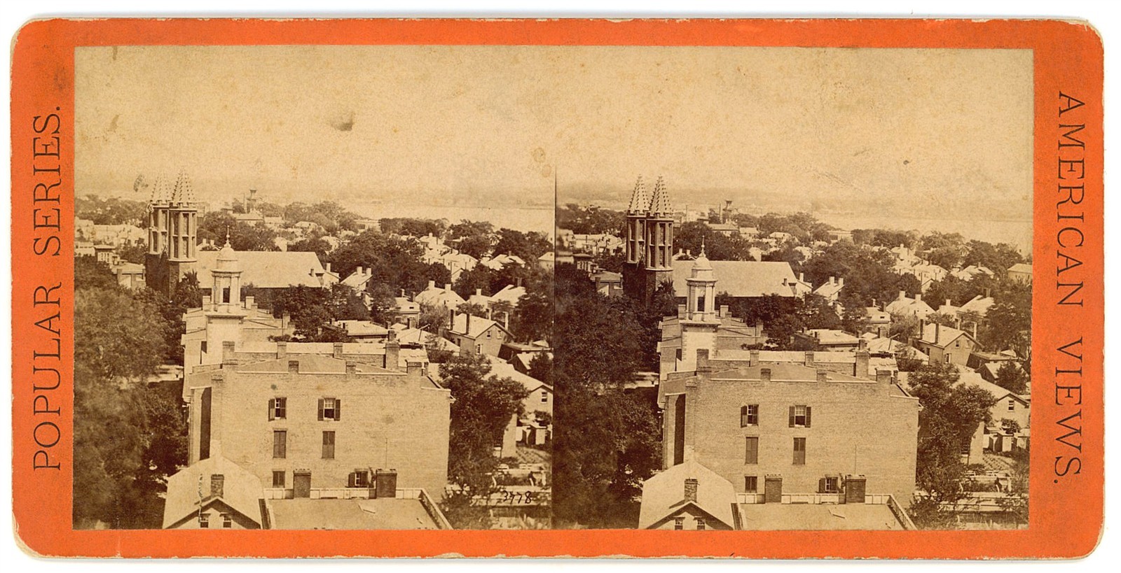CONNECTICUT STEREOVIEW - New Haven Panorama - Anthony 1870s CONNECTICUT STEREOVIEW - New Haven Panorama - Anthony 1870s