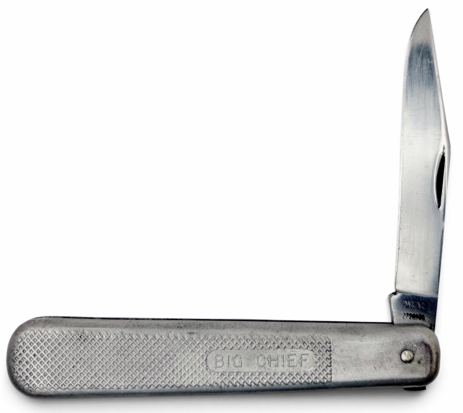 Vintage Queen Cutlery #45 Big Chief 1-Blade Folding Knife Aluminum Handle USA