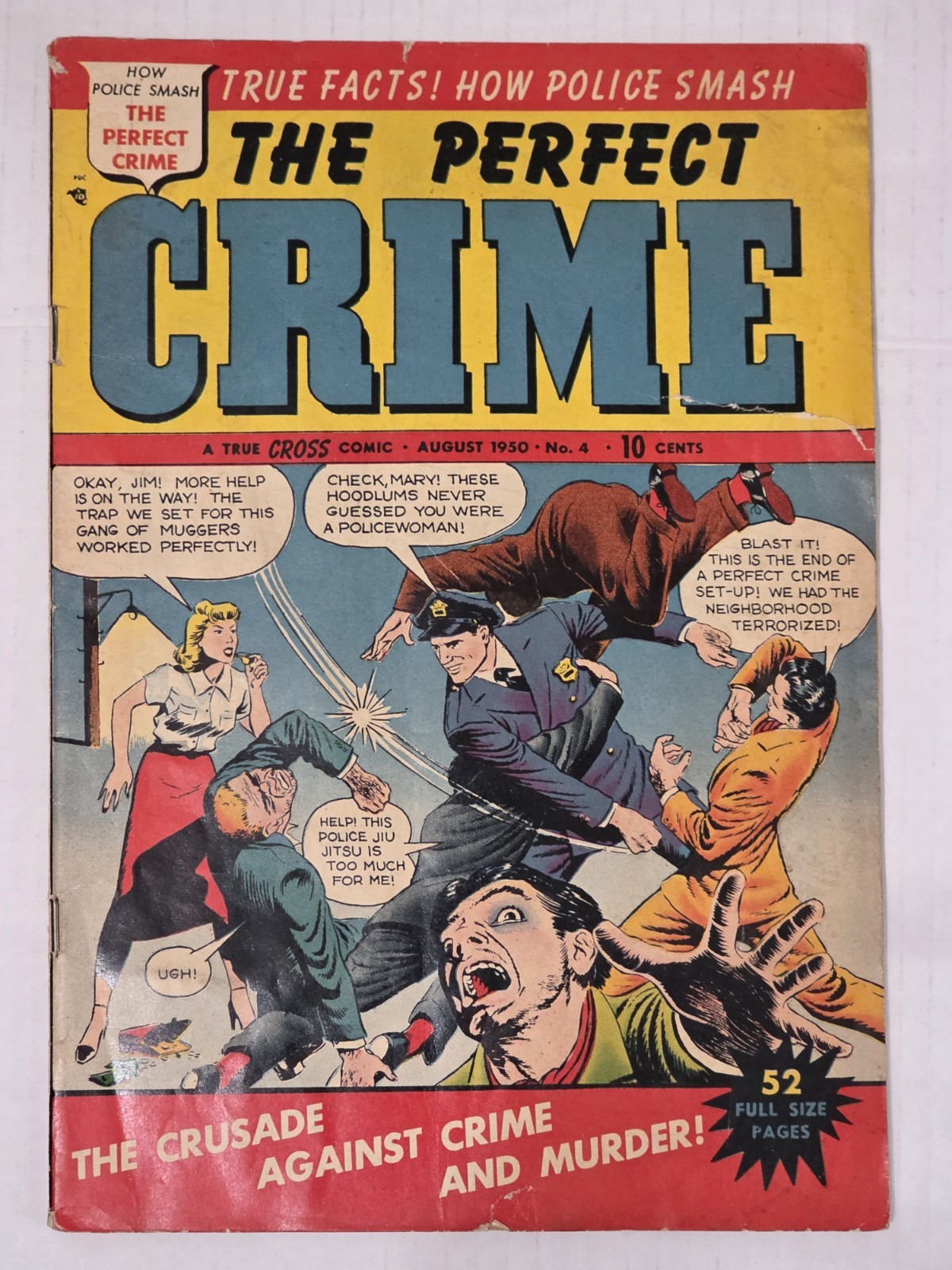 The Perfect Crime #4 VG Bob Powell 1949 Pre-Code Golden Age Crime & Punishment The Perfect Crime #4 VG Bob Powell 1949 Pre-Code Golden Age Crime & Punishment