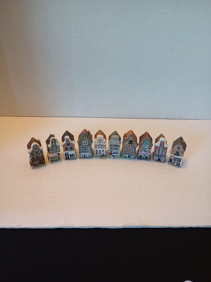 Amsterdam souvenir canal houses miniature shops Lot Of 10 Amsterdam souvenir canal houses miniature shops Lot Of 10