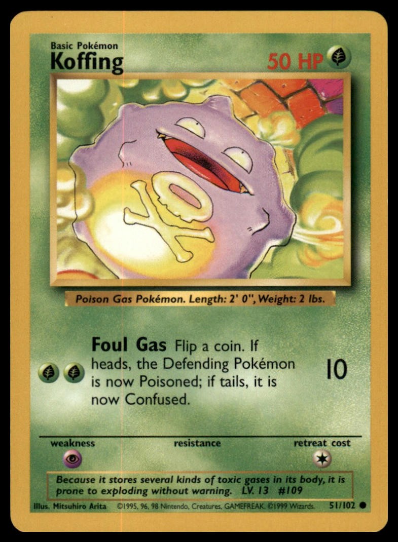 Base Set #051/102 Koffing Base Set #051/102 Koffing
