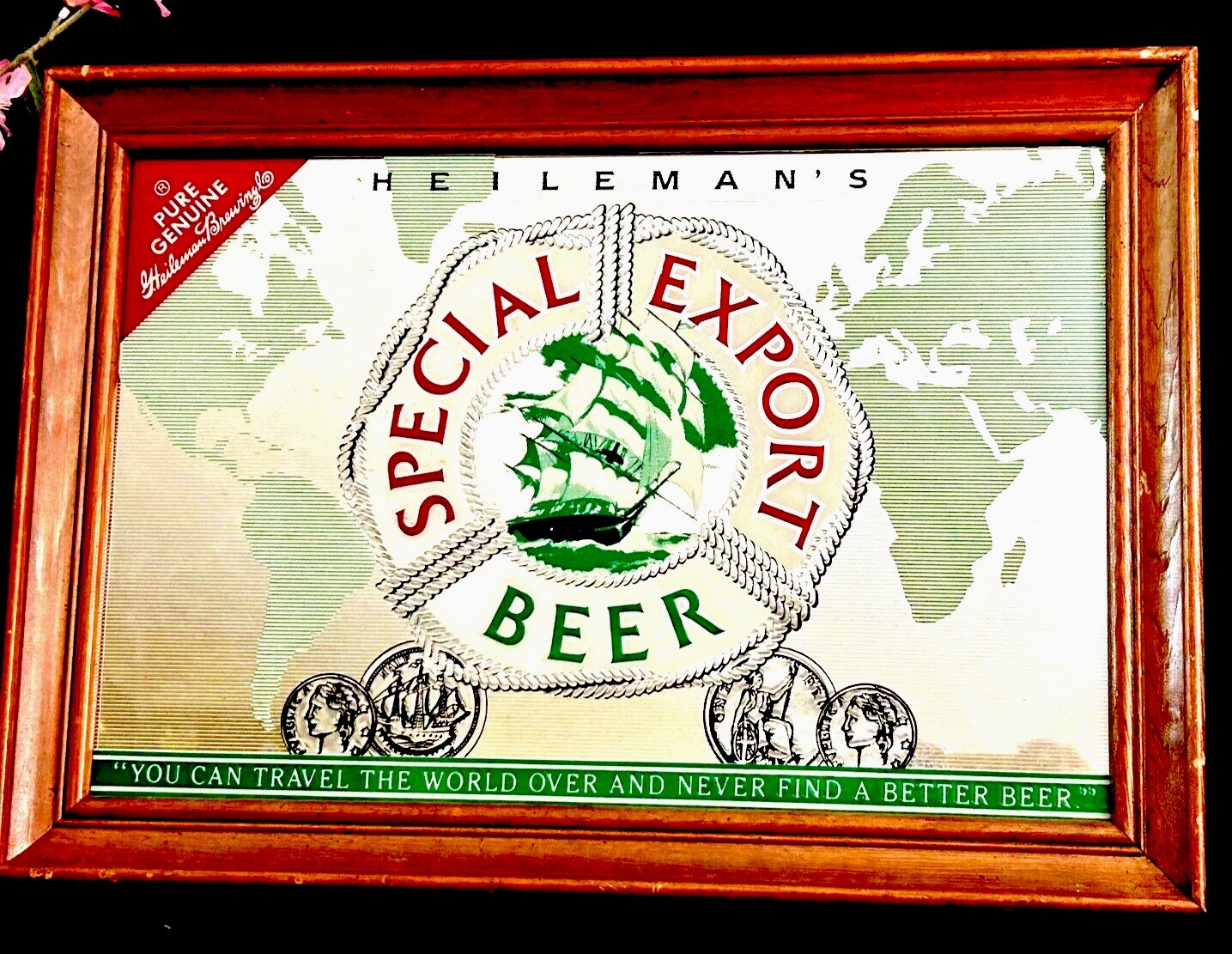 Heileman’s Special Export Beer Mirror Sign Wall Hanging 20.5”x14.5” Vintage Heileman’s Special Export Beer Mirror Sign Wall Hanging 20.5”x14.5” Vintage