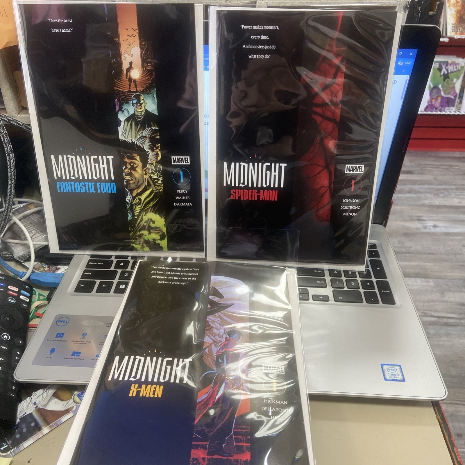 Midnight Spider-Man, Fantastic Four, X-Men #1 Cover A Lot Midnight Spider-Man, Fantastic Four, X-Men #1 Cover A Lot