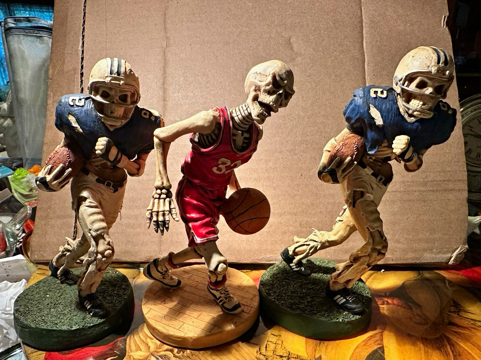 Vintage 2001 Summit Collection Skeleton Sports Figurines - Lot of 3 Vintage 2001 Summit Collection Skeleton Sports Figurines - Lot of 3