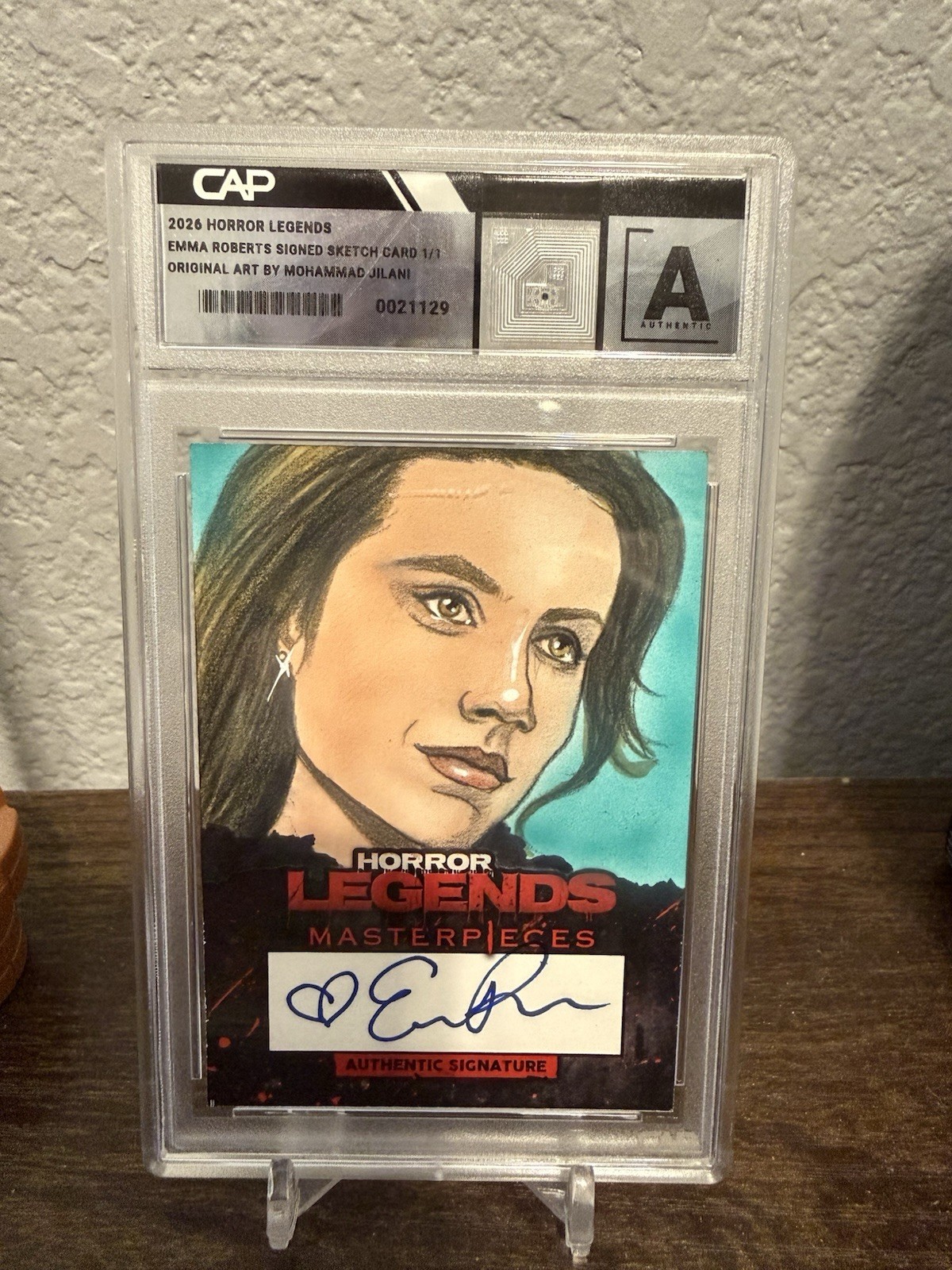 Horror Legends Masterpieces Emma Roberts Scream Ghostface 1/1 Sketch Card