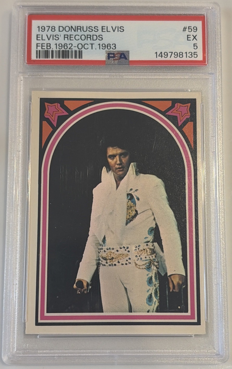 1978 Donruss Elvis Presley Elvis’ Records #59 (EX 5)