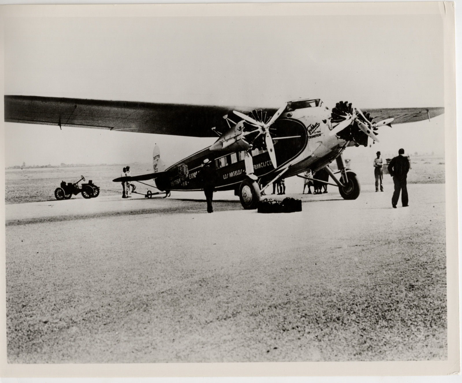 Fokker F-10 Trimotor Western Air Express NX5170 1928 Vintage Airplane Photo