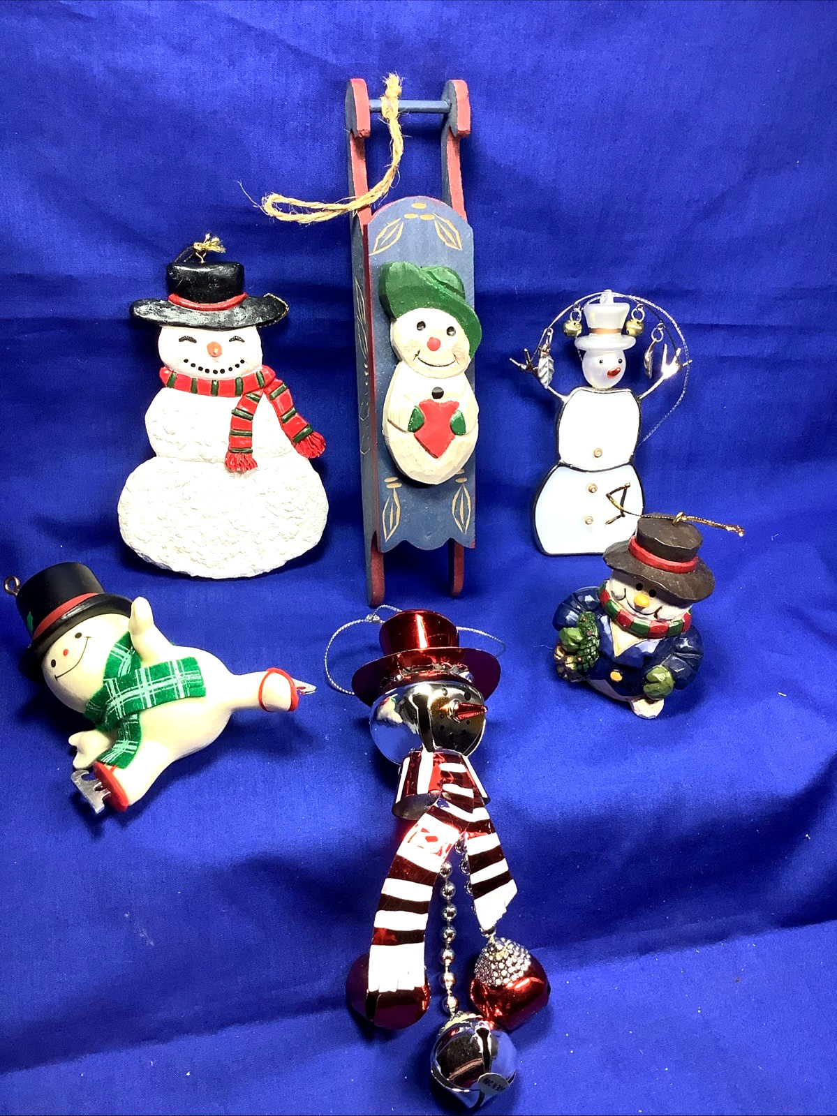 Lot Vintage Mixed Snowman Christmas Tree Ornaments 564 Lot Vintage Mixed Snowman Christmas Tree Ornaments 564