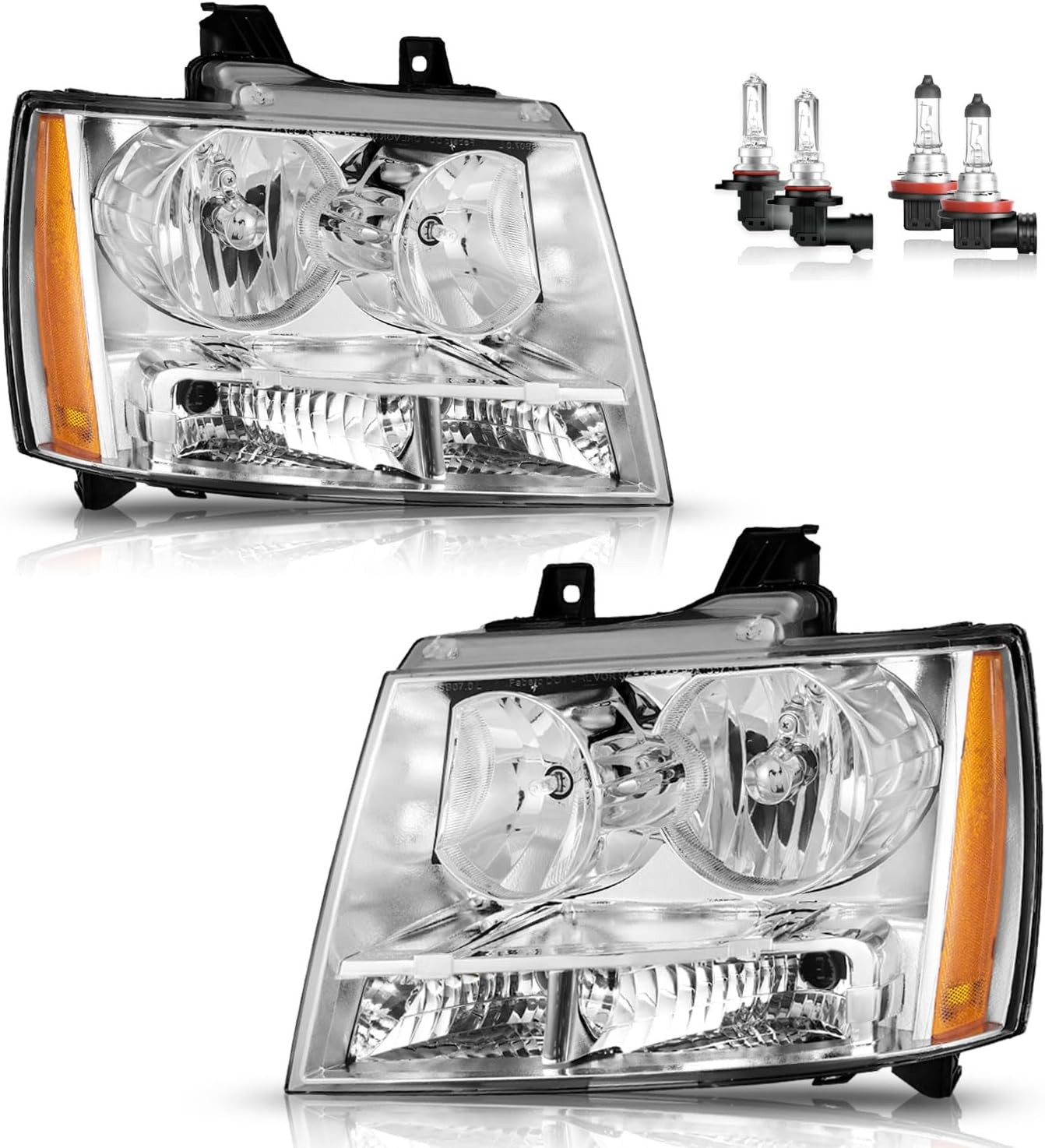 Halogen Headlights for 2007-2014 Chevy Tahoe Suburban 1500