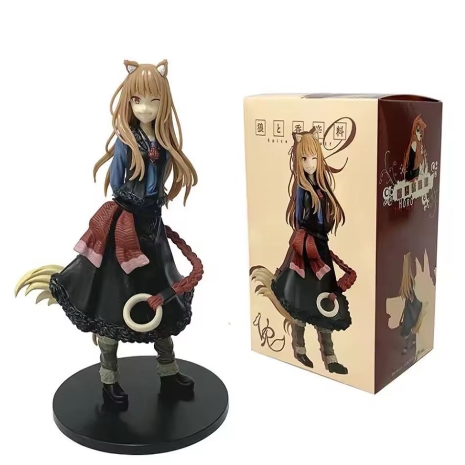 Spice and Wolf Holo Figure 17cm Anime PVC Statue Horo Wolf Goddess Collectible Spice and Wolf Holo Figure 17cm Anime PVC Statue Horo Wolf Goddess Collectible
