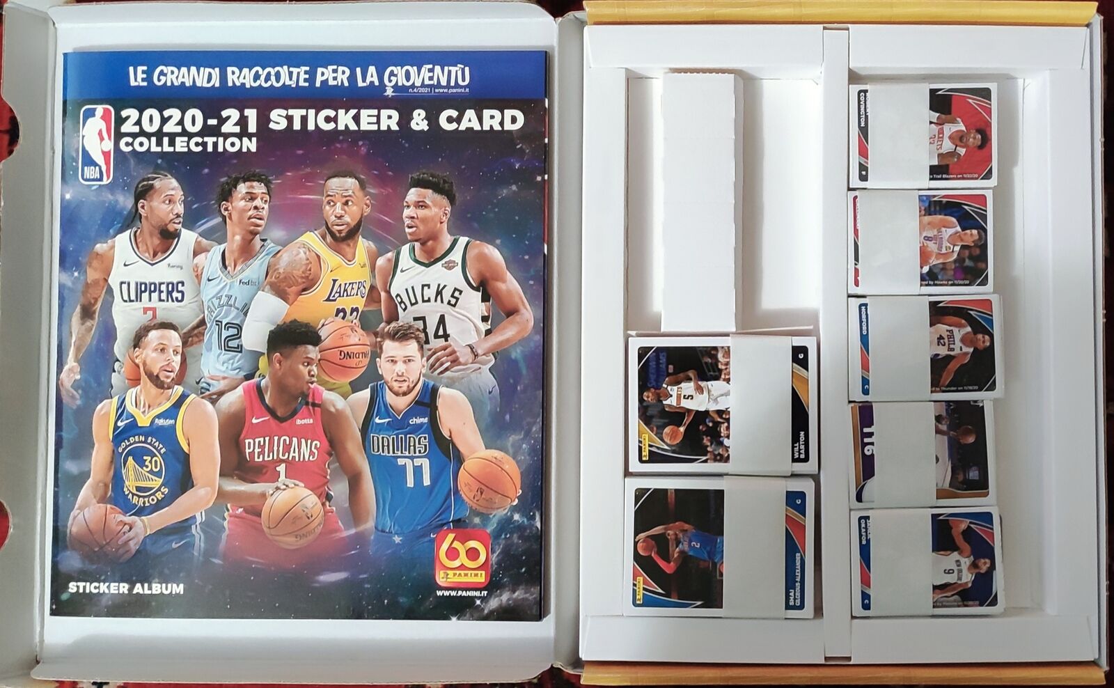 Panini NBA Sticker Card Collection 2020 2021 - Album Blank + Set Fig
