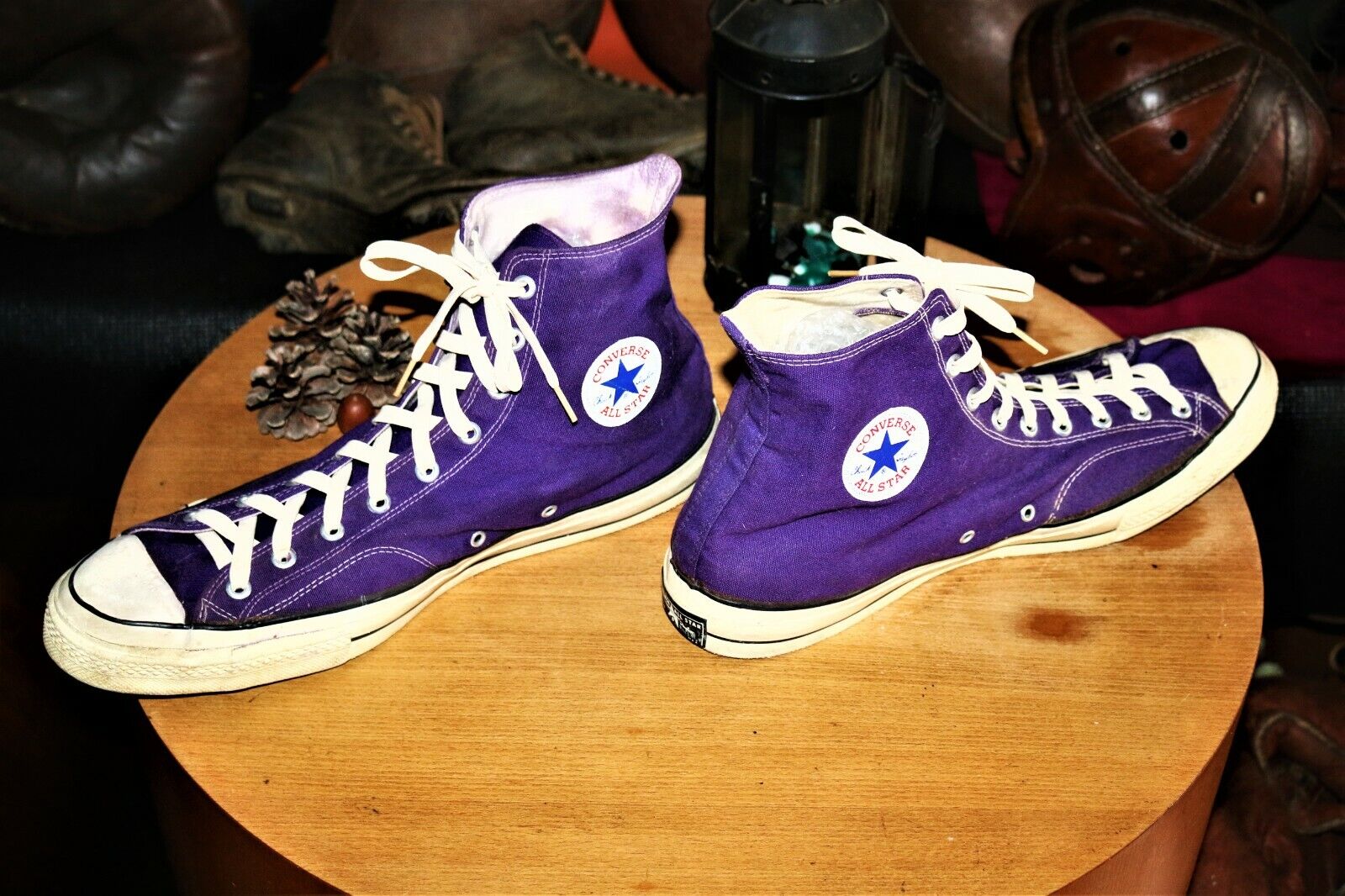 Vintage Basketball Sneakers, converse size 17 huge, purple
