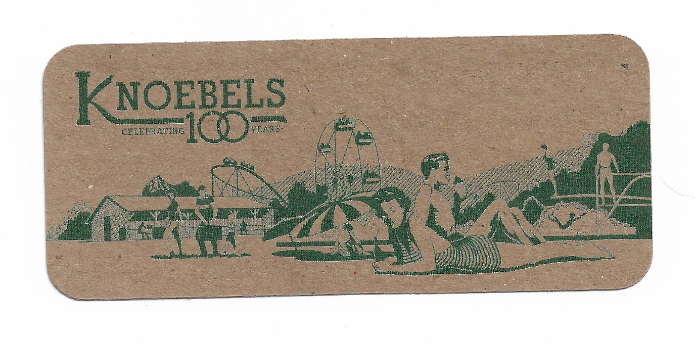 Knoebels 100th Year Anniversary Brown Vintage Image Style Sticker Knoebels 100th Year Anniversary Brown Vintage Image Style Sticker